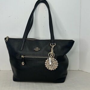 Coach Taylor Tote in Black/ Pale Gold